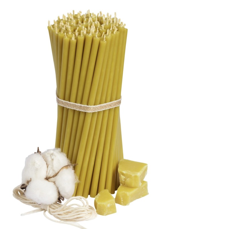 Monastic candles paraffin + 20% wax N40, 1kg 100pcs