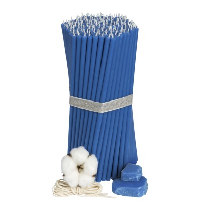 Sinised mesilasvaha kirikuküünlad N80 Diveevo