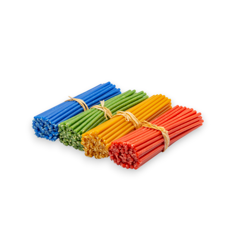 Multicolor set of 4 colors N80 (18.5 cm): yellow, green, red, blue